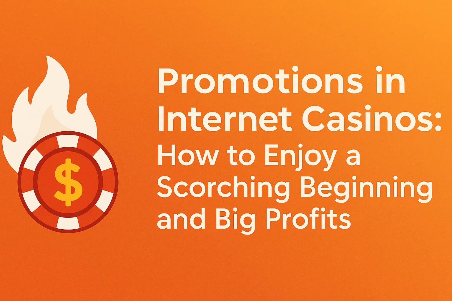 Promotions in Internet Casinos: How to Enjoy a Scorching Beginning and Big Profits