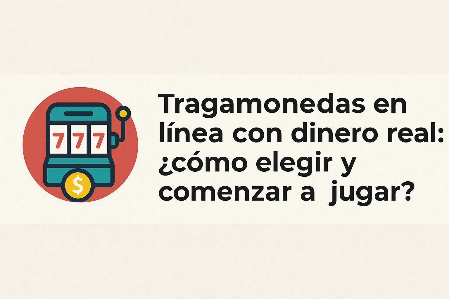 Tragamonedas en línea con dinero real: ¿cómo elegir y comenzar a jugar?