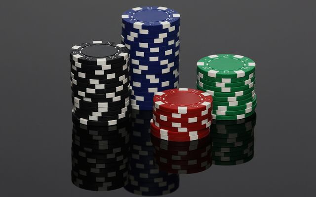 Stacks of casino chips