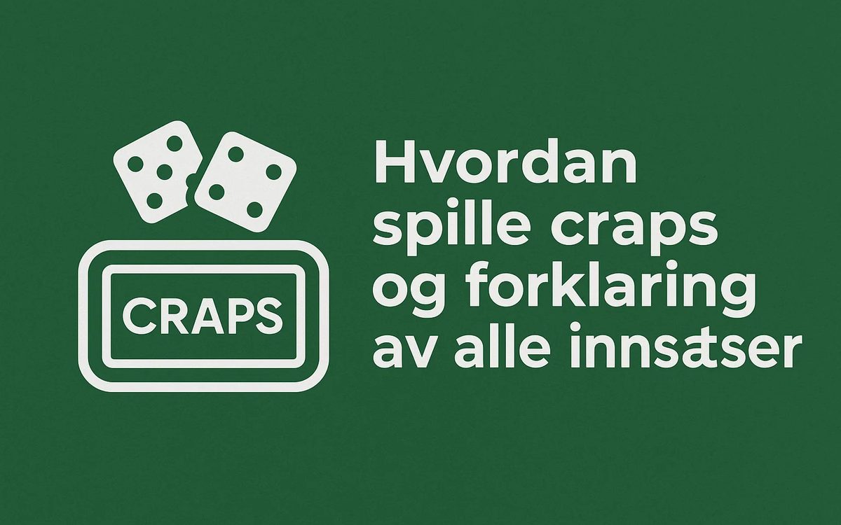 Hvordan spille craps og forklaring av alle innsatser